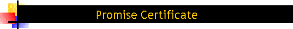 Promise Certificate