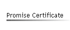 Promise Certificate